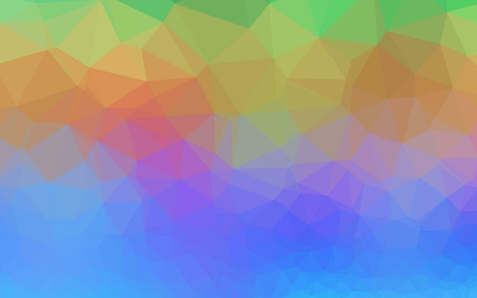 Light Multicolor, Rainbow vector shining triangular pattern.