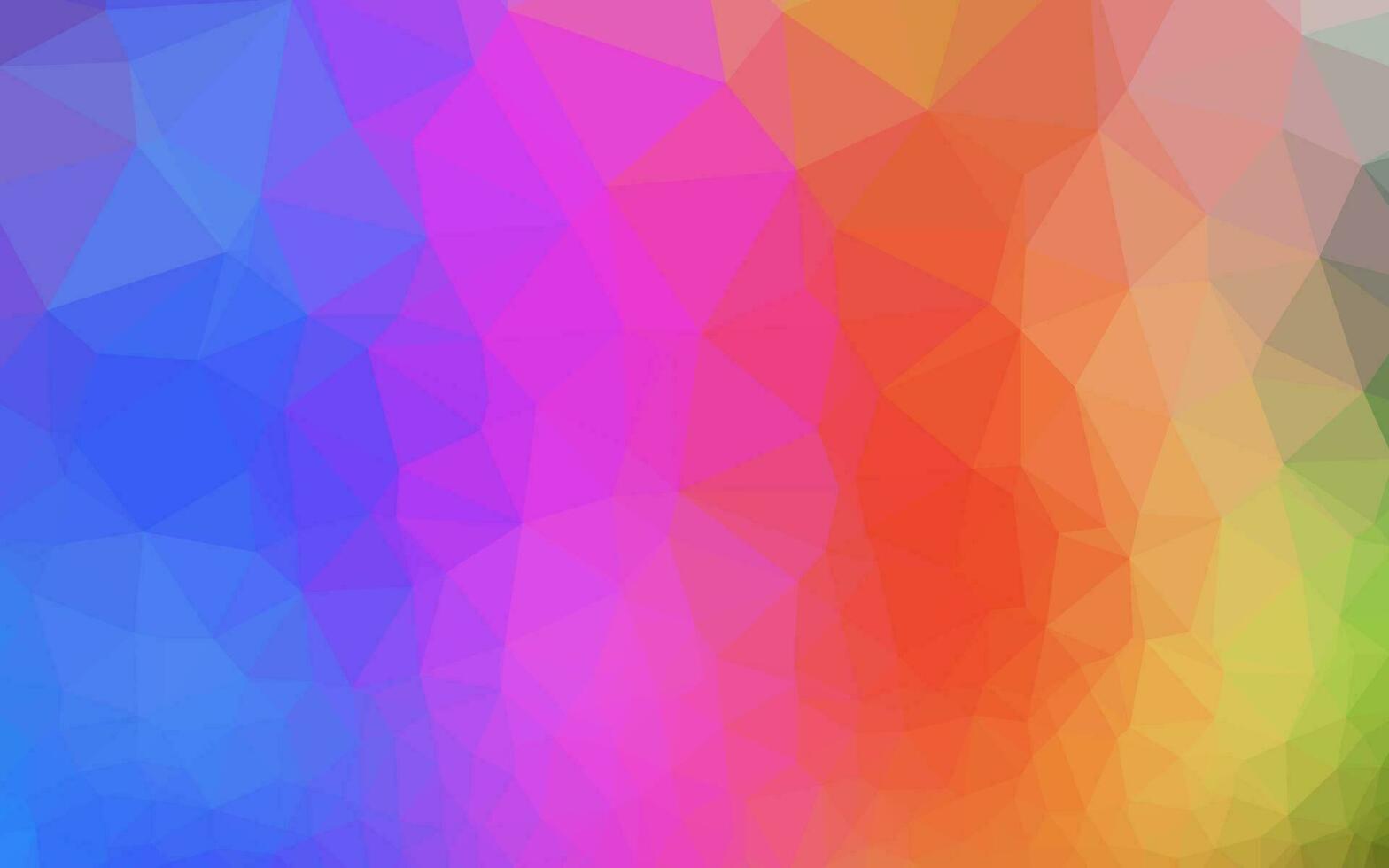 Light Multicolor, Rainbow vector polygon abstract background.