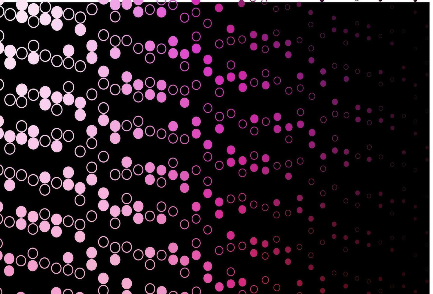 Dark Pink vector background with bubbles.
