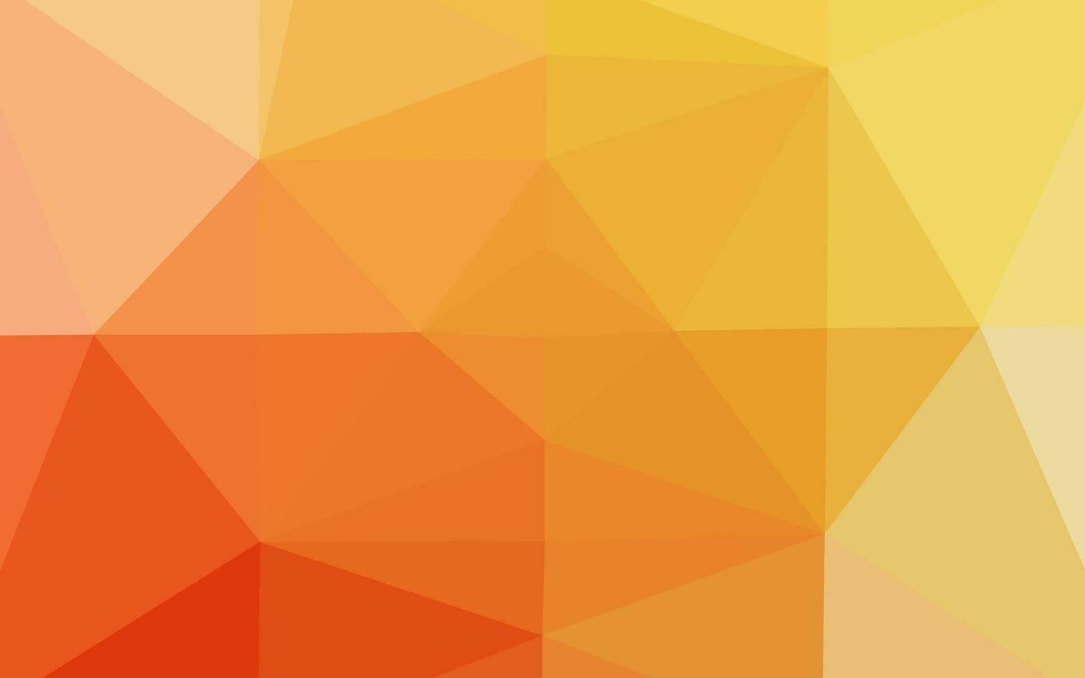 Light Yellow, Orange vector triangle mosaic cover.
