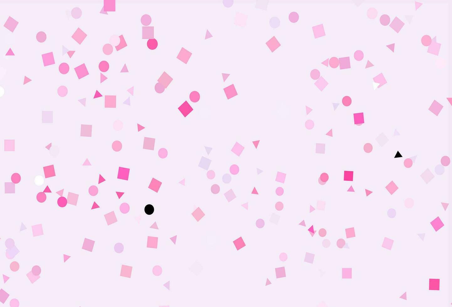 Fondo de vector rosa claro, azul con líneas, círculos, rombos.