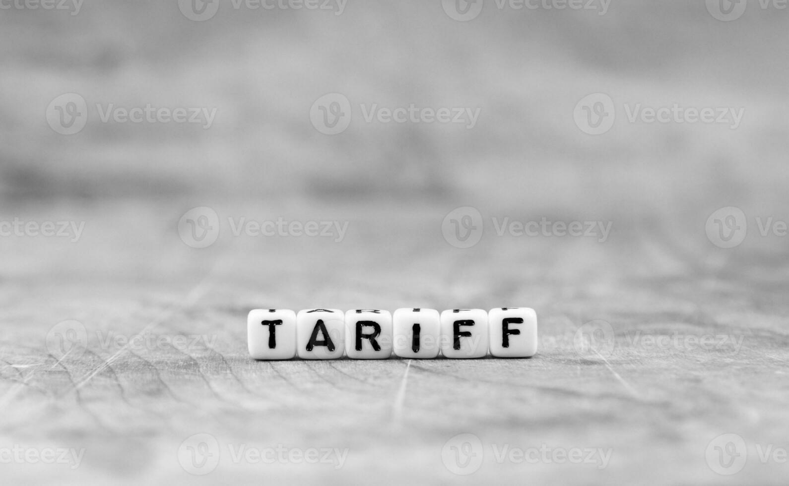 cube words on the wooden table photo