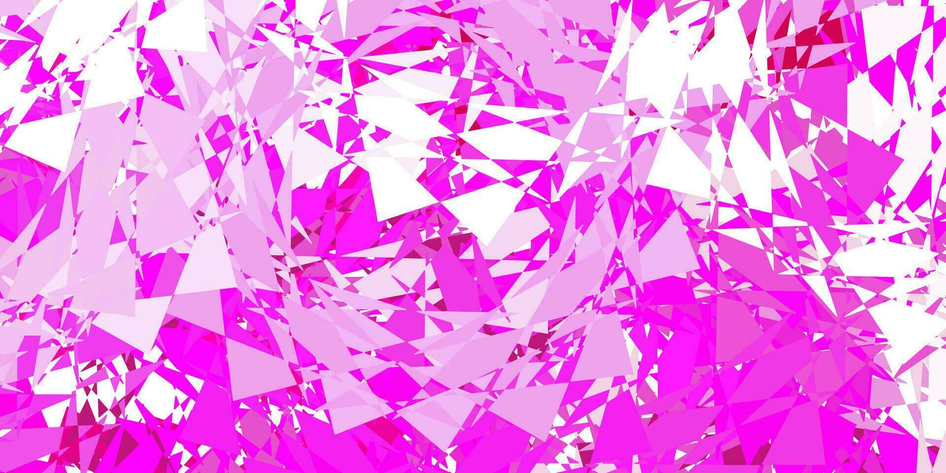 Light pink vector template with triangle shapes.
