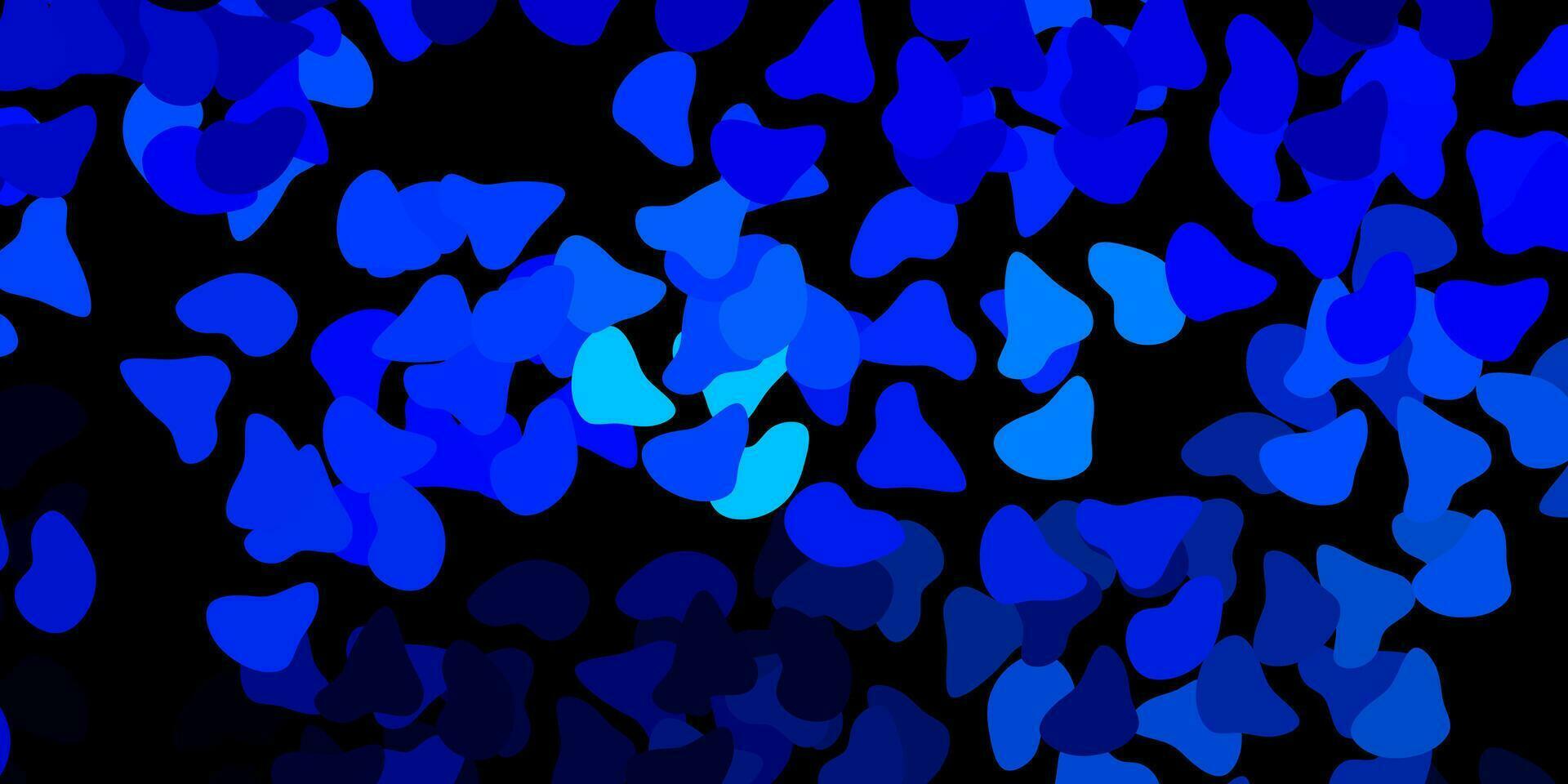 Dark pink, blue vector texture with memphis shapes.