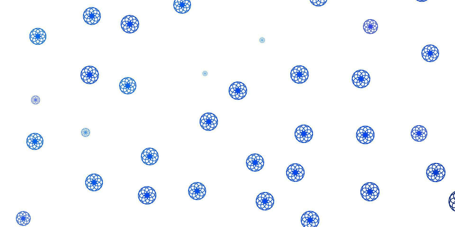 Light Pink, Blue vector texture with disks.