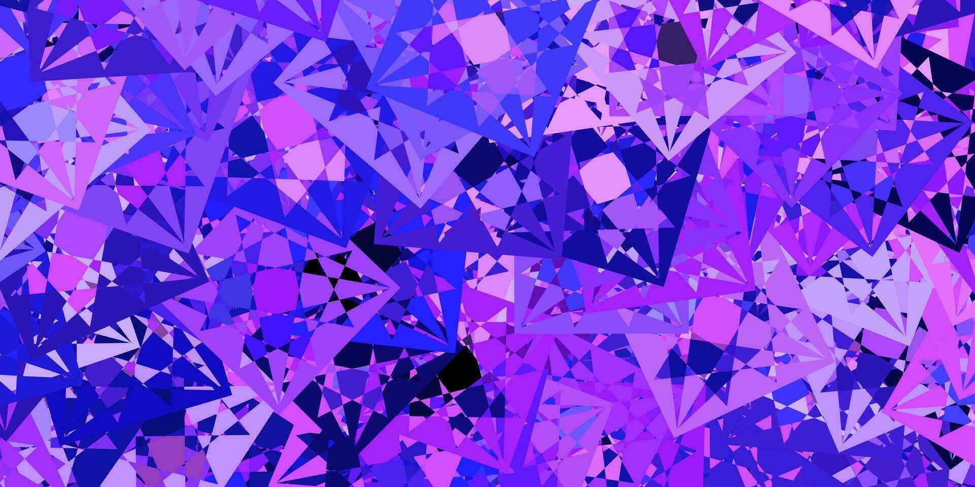Light Pink, Blue vector backdrop with triangles, lines.