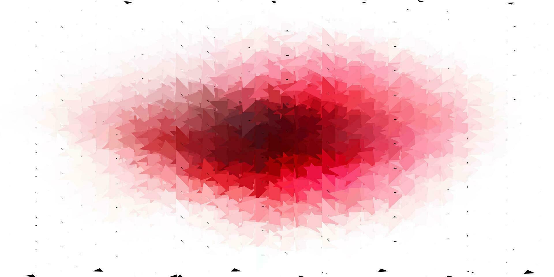 diseño de mosaico de triángulo vector rosa claro, rojo.