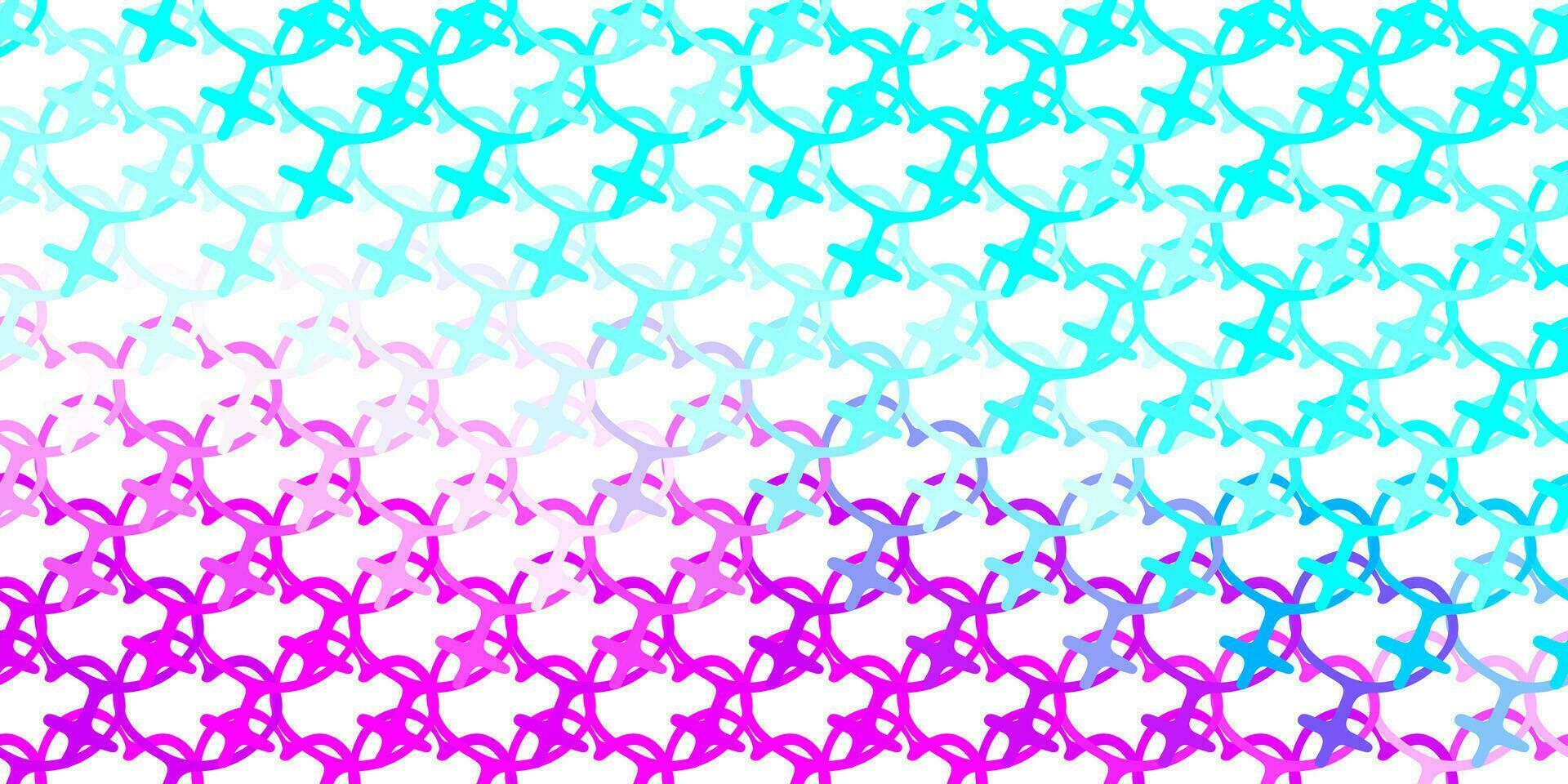 Light Pink, Blue vector texture with women's rights symbols.