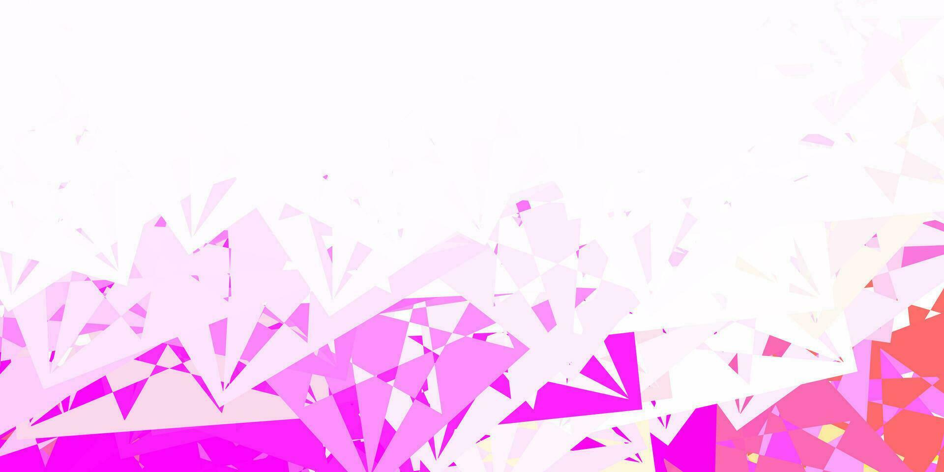 Light Pink, Green vector template with triangle shapes.