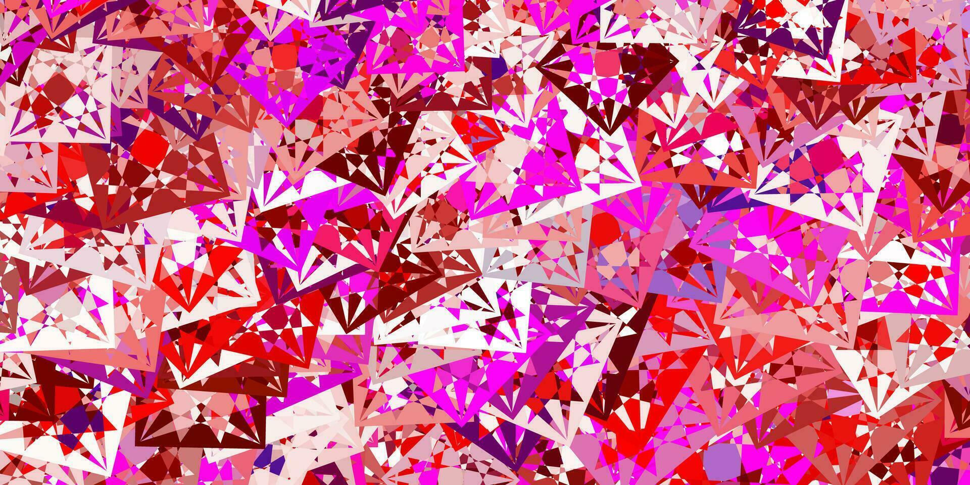 Light Pink, Yellow vector texture with random triangles.