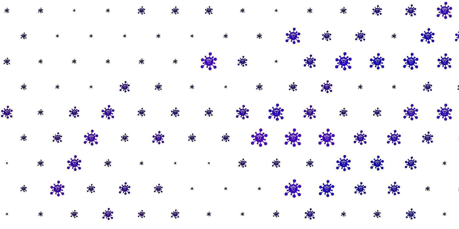 textura de vector púrpura claro con símbolos de enfermedades.