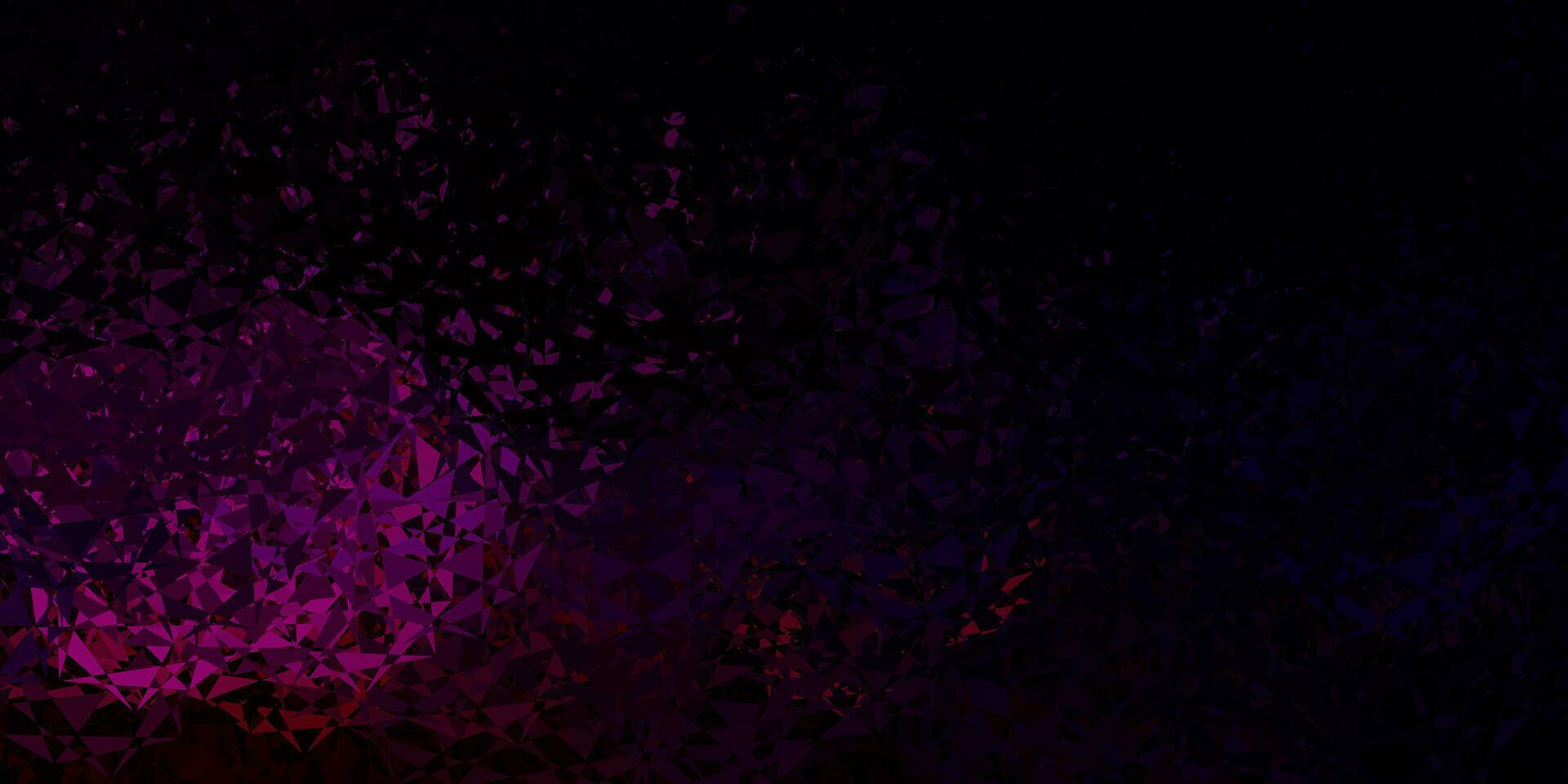 Fondo de vector de color rosa oscuro, rojo con formas poligonales.