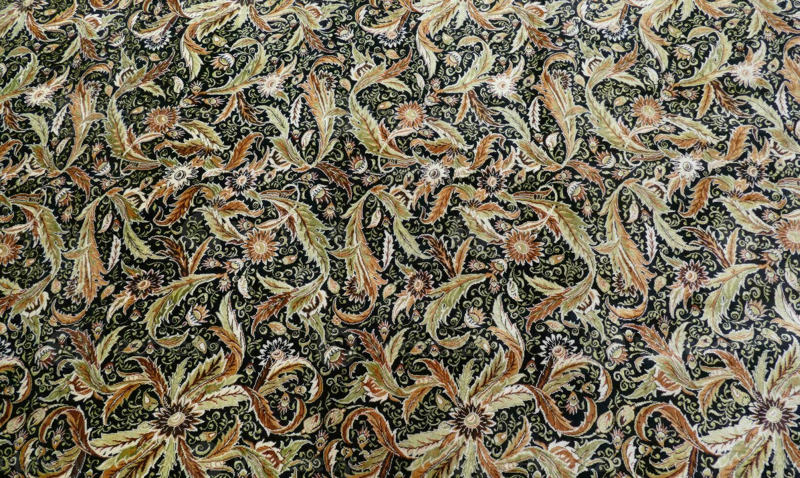 Fine Turkish carpets  rugs  in a  showroom photo