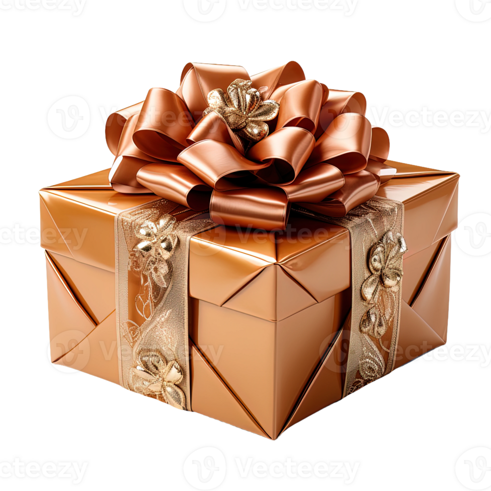 ai generiert eingewickelt Geschenk Box Clip Art, mit Schleife umwickelt ...