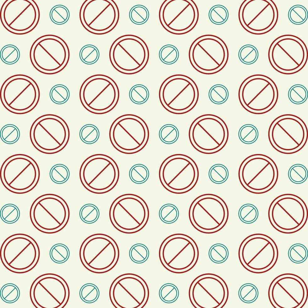 No entry colorful pattern design repeating vector illustration beautiful background