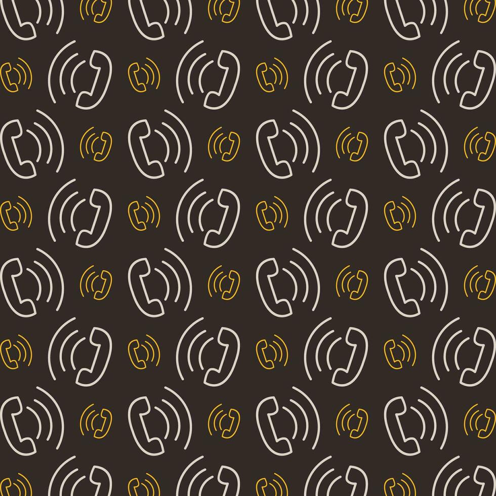 Active Call trendy pattern repeating vector beautiful illustration background