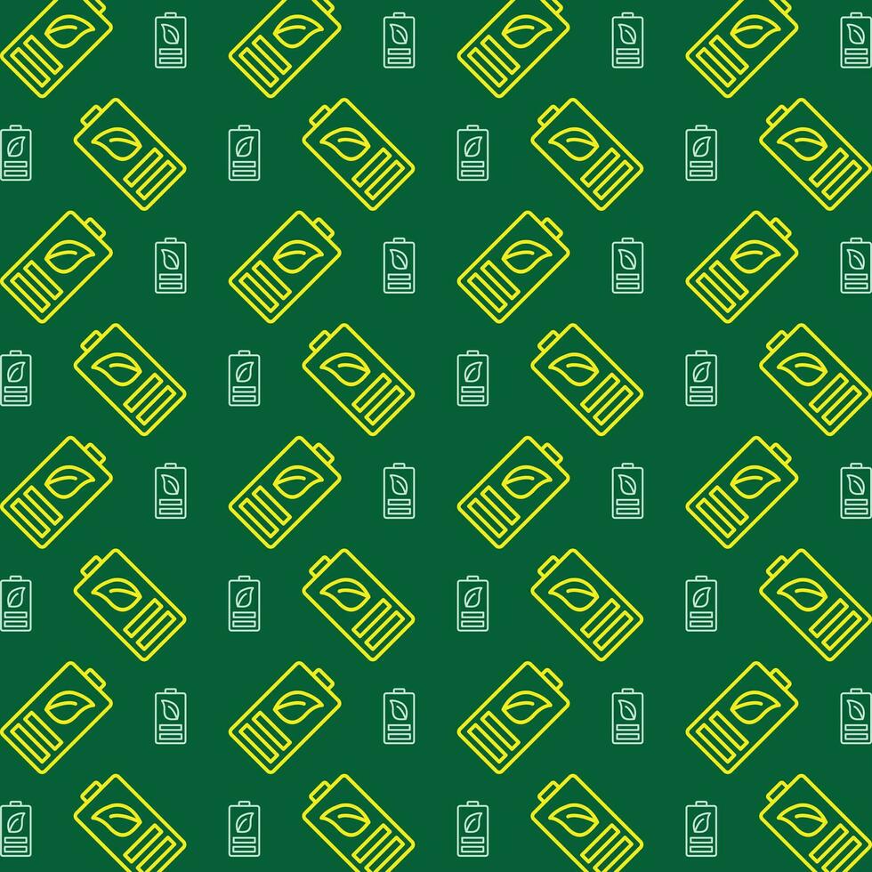 Eco Battery vector illustration design repeating colorful pattern beautiful background