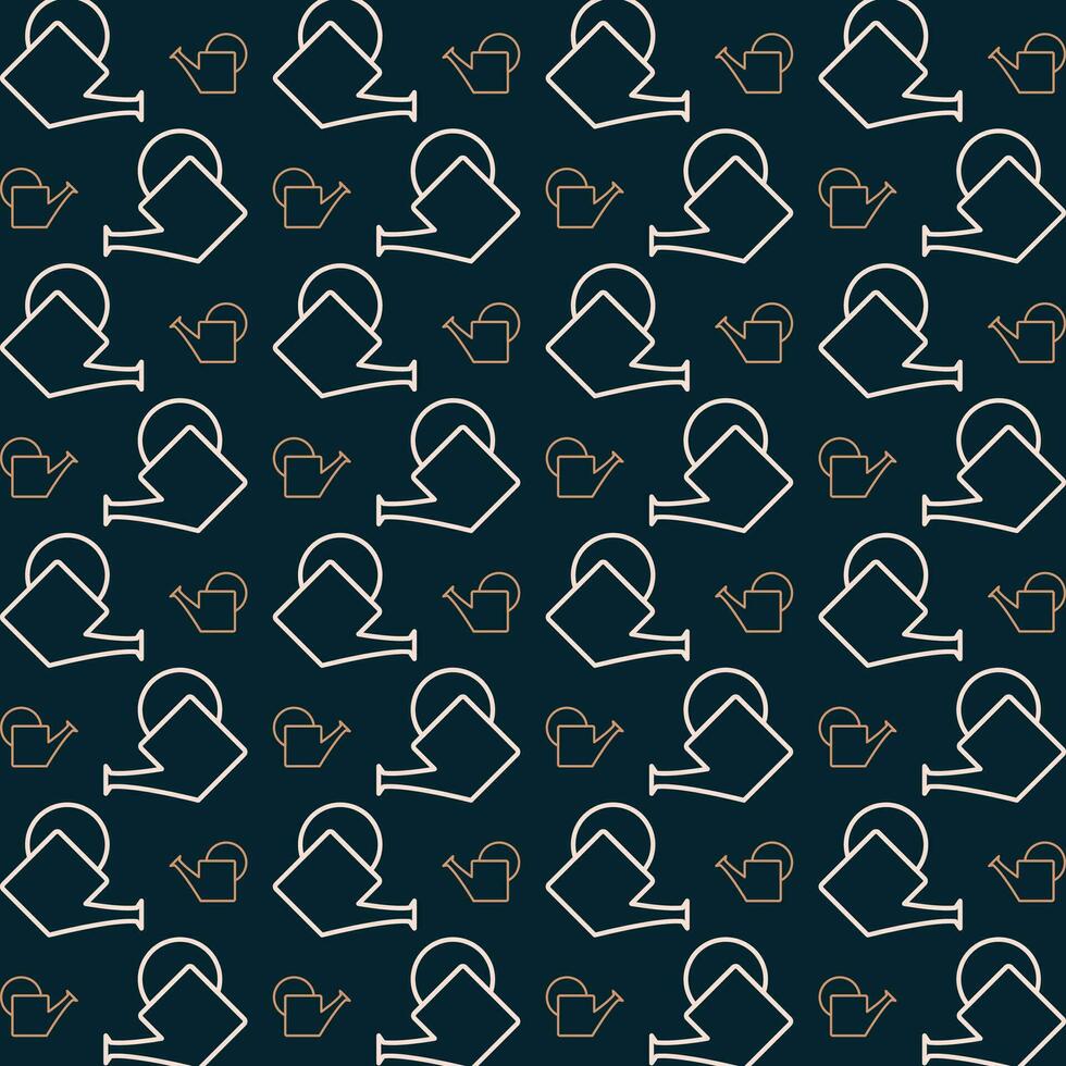 Watercan vector art design repeating pattern colorful illustration background