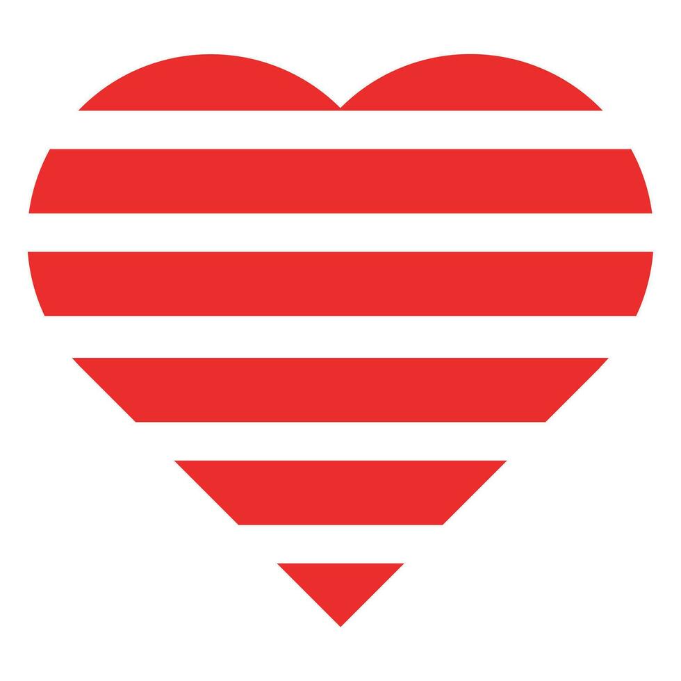 red heart icon. design element for valentine day vector