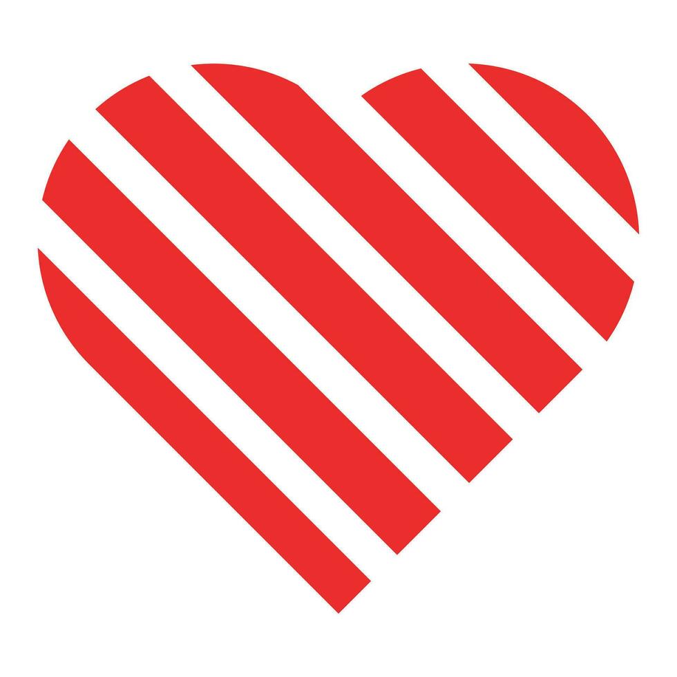 red heart icon. design element for valentine day vector