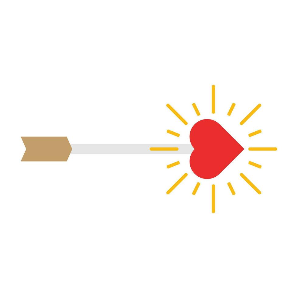 red heart icon. design element for valentine day vector
