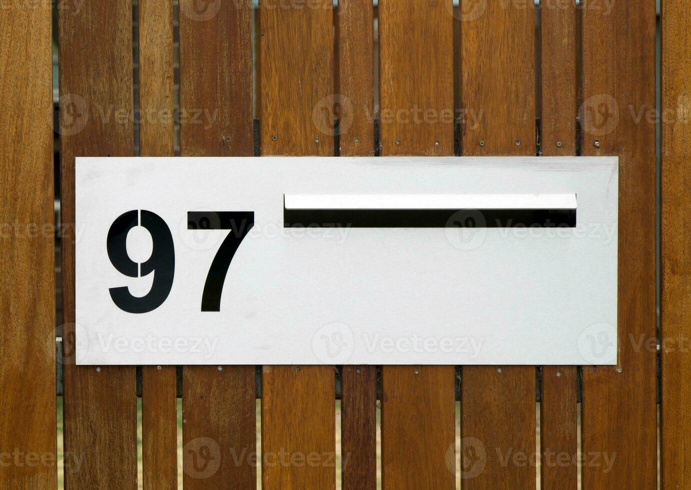 house numbers closeup photo