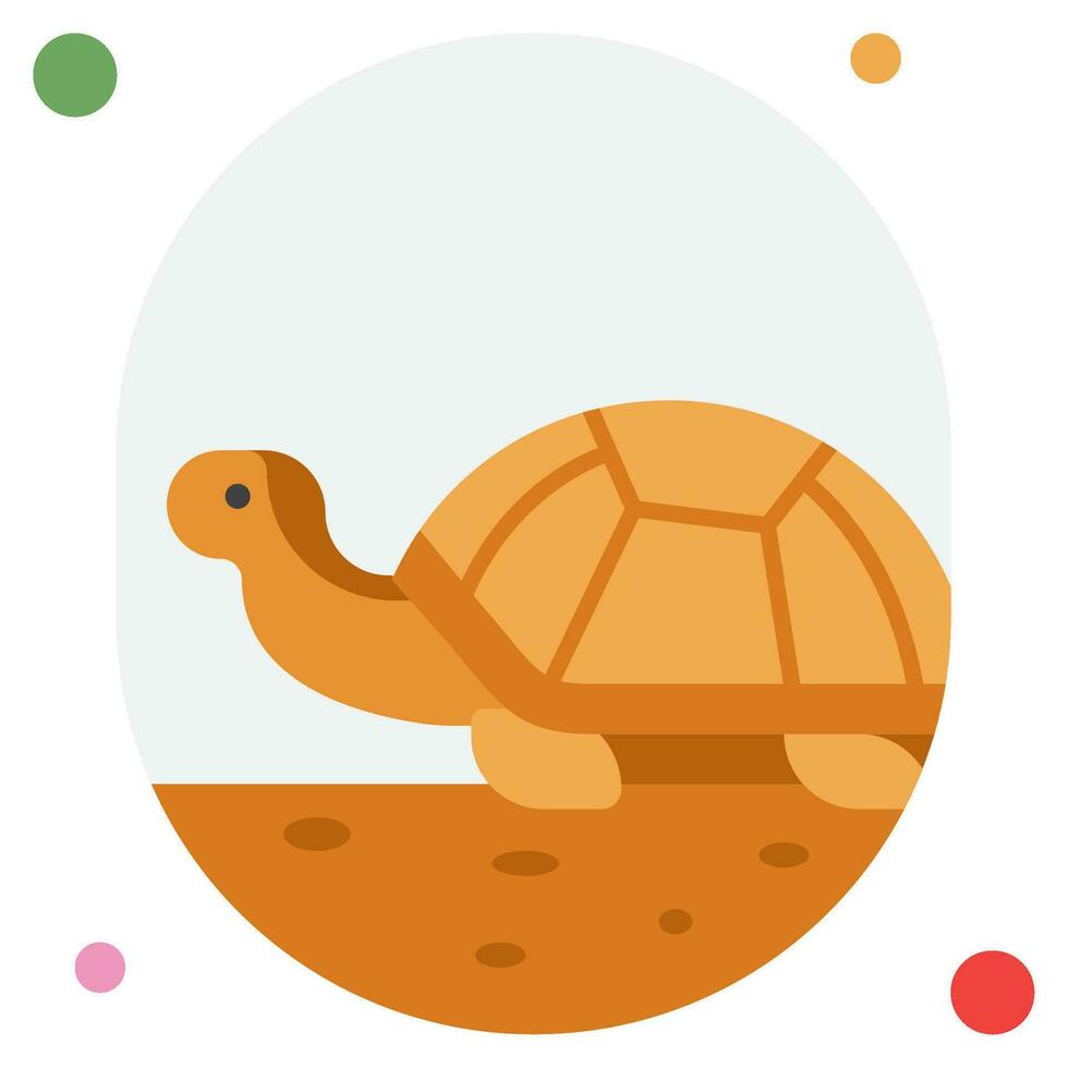 Tortuga icono ilustración, para web, aplicación, infografía, etc vector