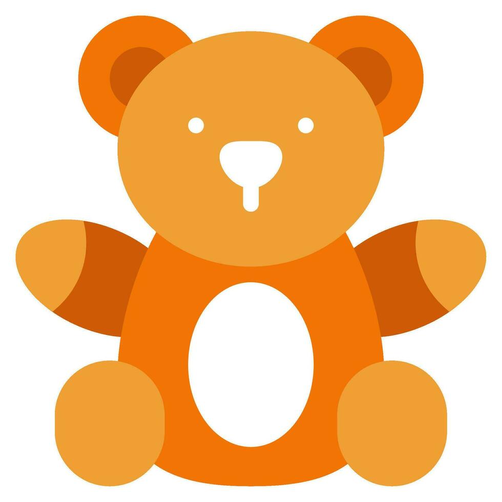 Teddy Bear Icon Illustration for web, app, infographic, etc vector