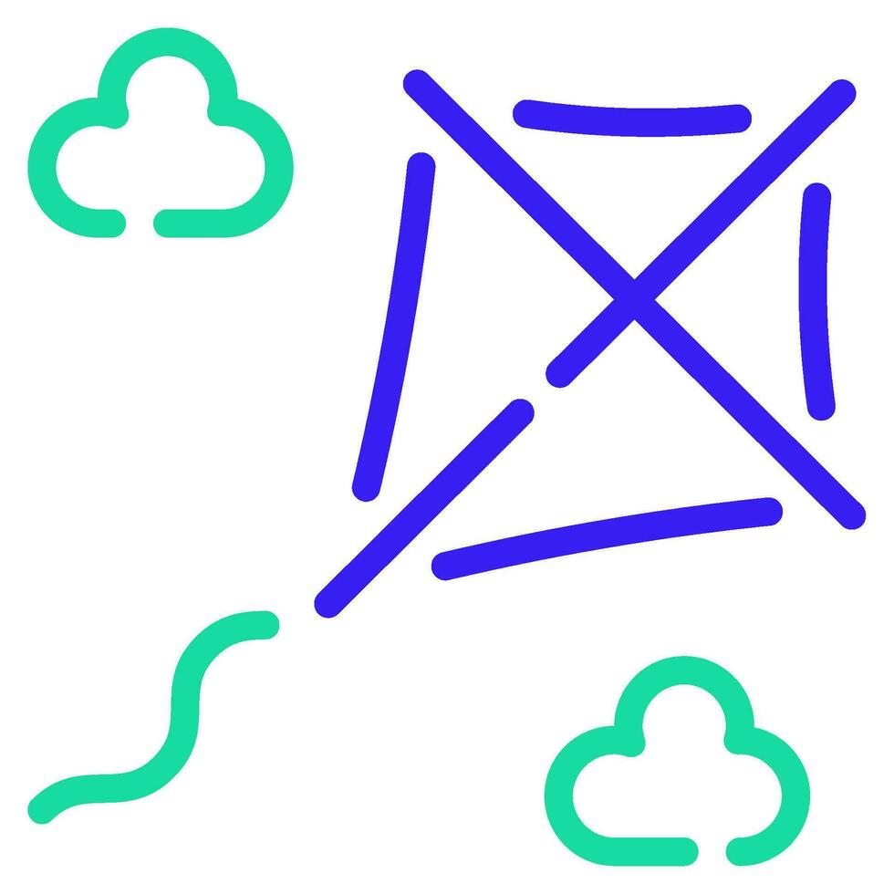 Kite Icon Illustration for web, app, infographic, etc vector