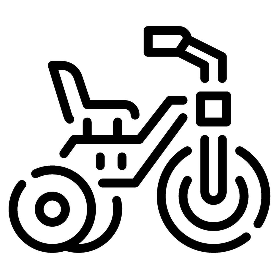 triciclo icono ilustración para web, aplicación, infografía, etc vector