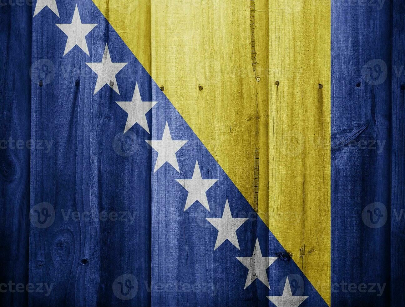 wooden texture with flag photo