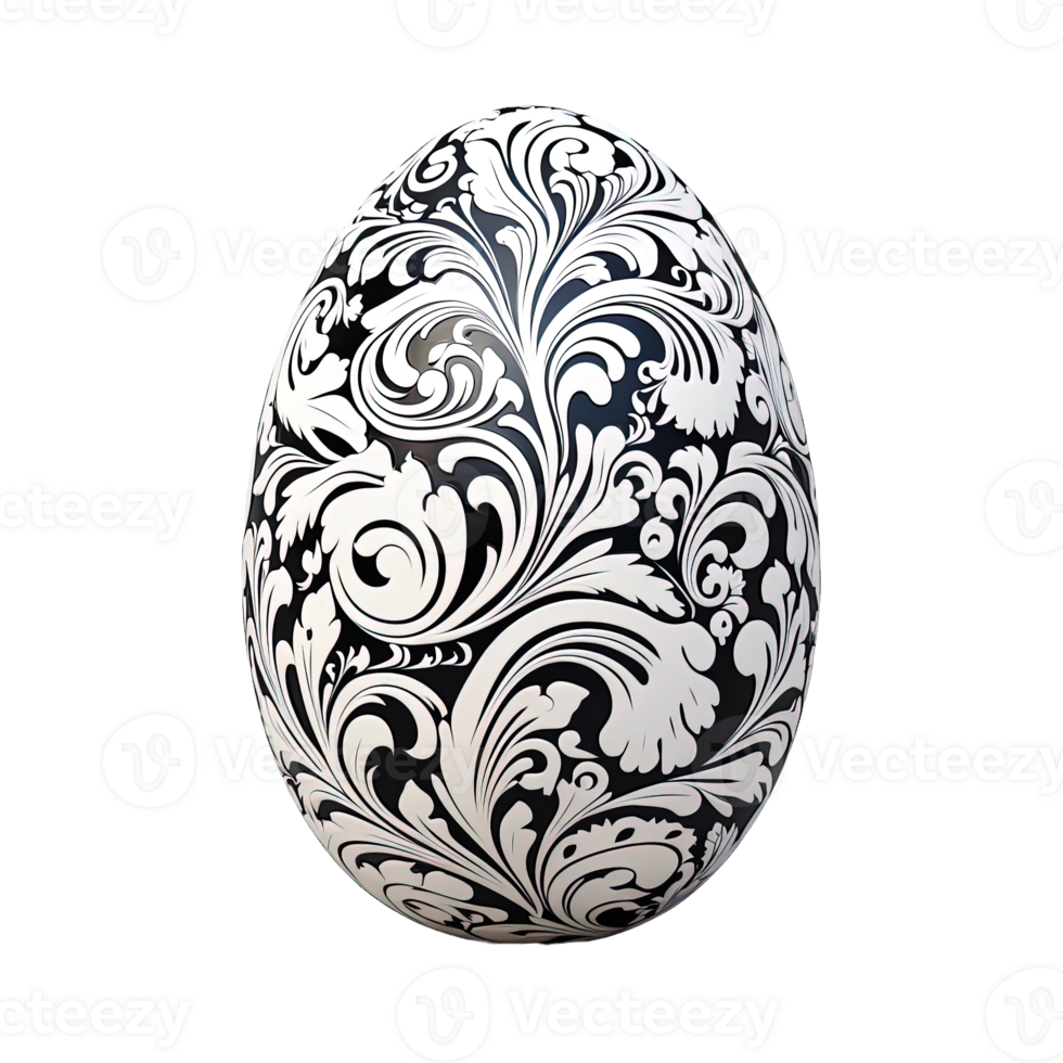 AI generated Easter egg clipart, ornate egg illustrations, decorative eggs, transparent background, holiday clipart, festive decoration, decorative elements png