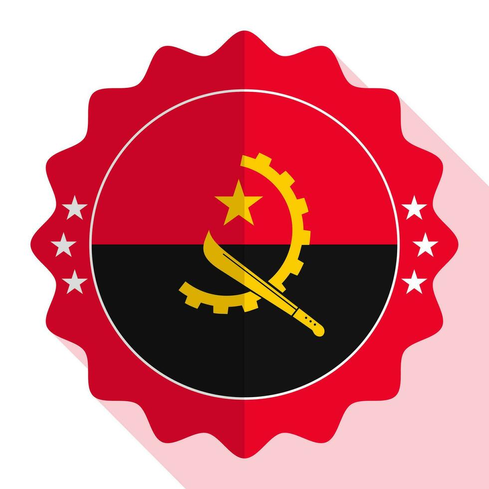 Angola quality emblem, label, sign, button. Vector illustration.
