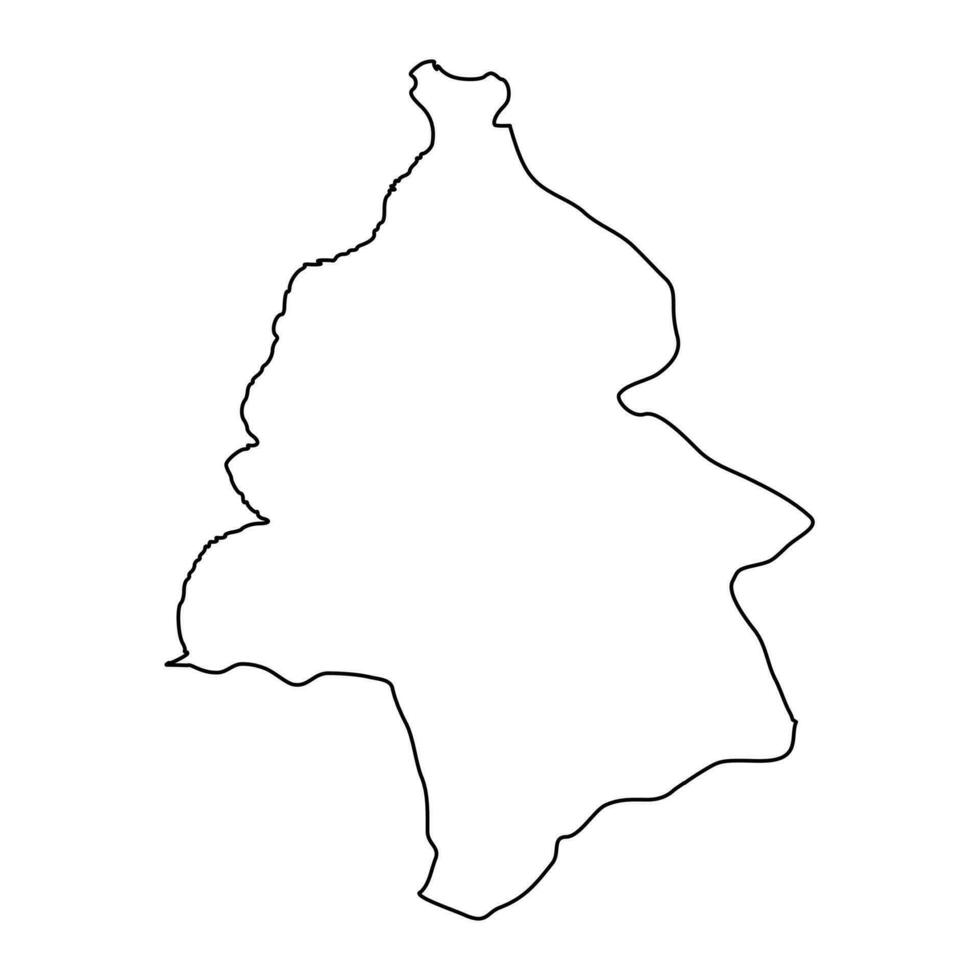 Pamplemousses district map, administrative division of Mauritius. Vector illustration.