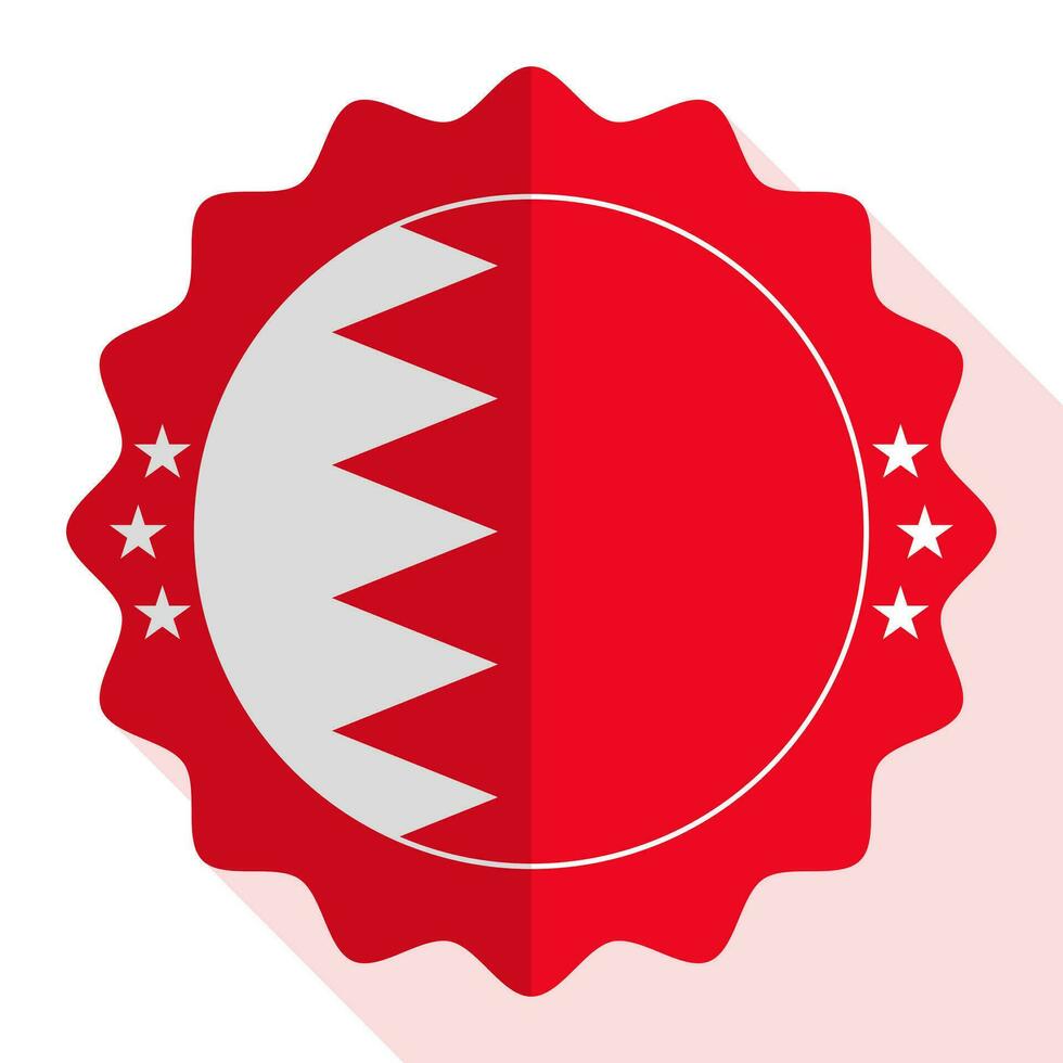 Bahrain quality emblem, label, sign, button. Vector illustration.