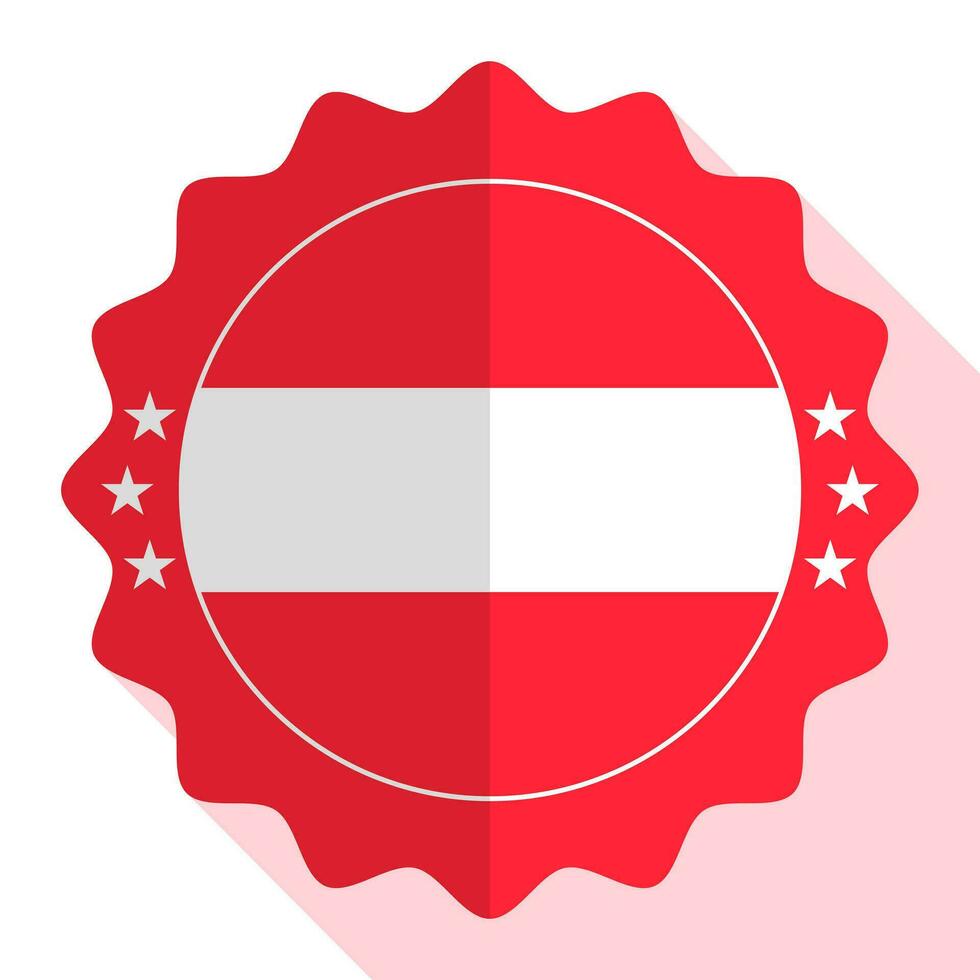 Austria quality emblem, label, sign, button. Vector illustration.