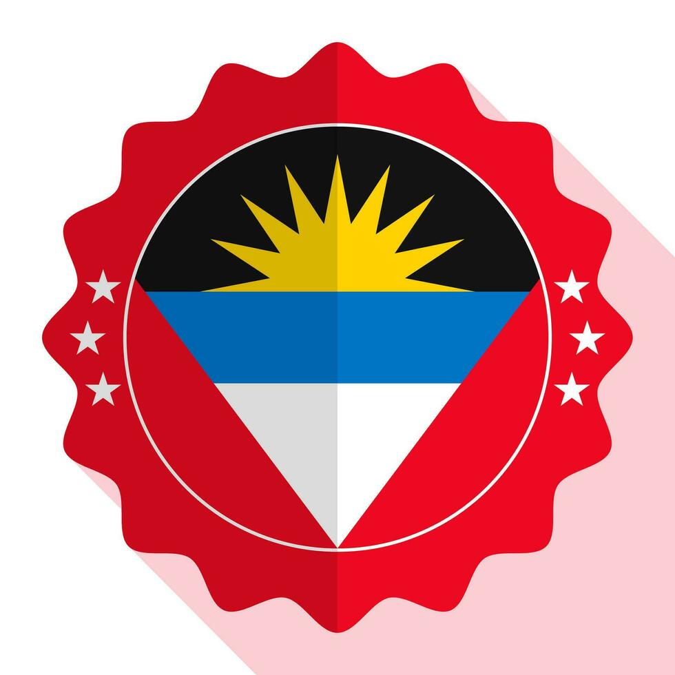 Antigua and Barbuda quality emblem, label, sign, button. Vector illustration.
