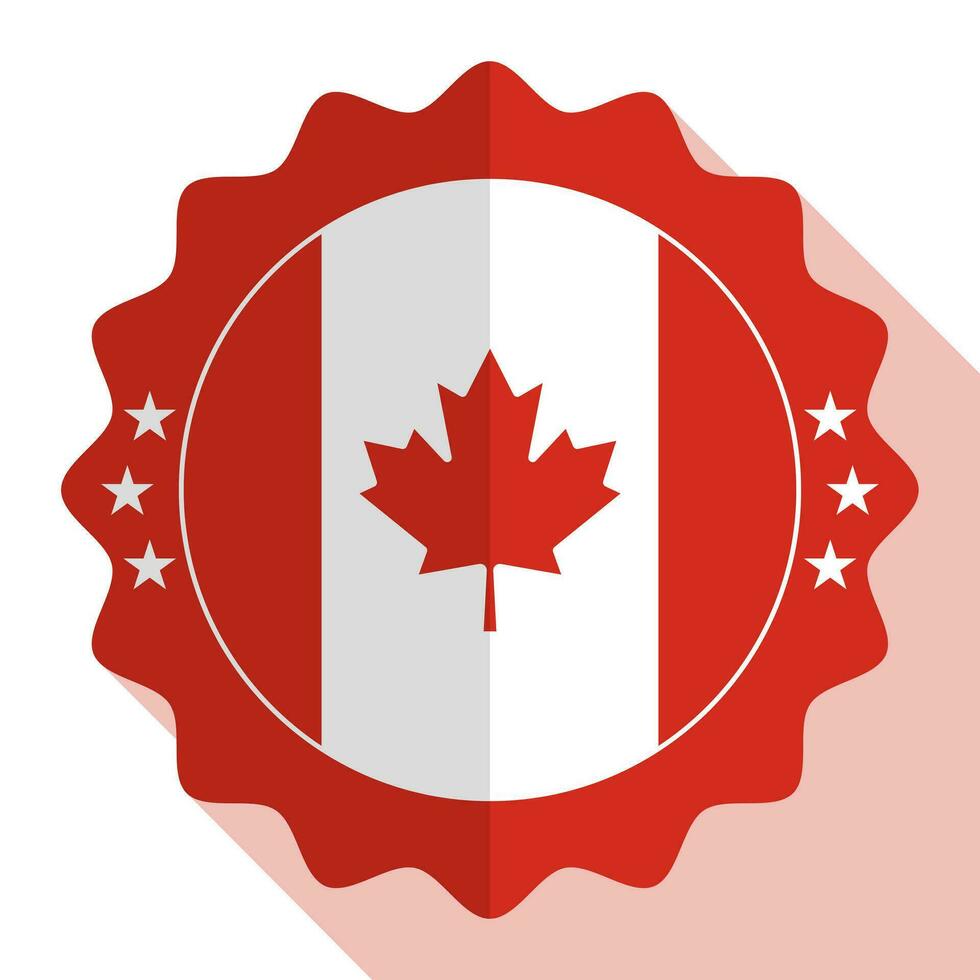 Canadá calidad emblema, etiqueta, firmar, botón. vector ilustración.