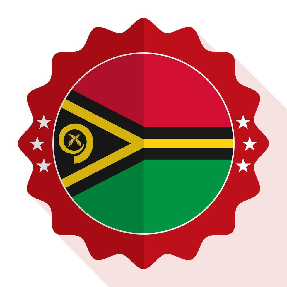 Vanuatu quality emblem, label, sign, button. Vector illustration.
