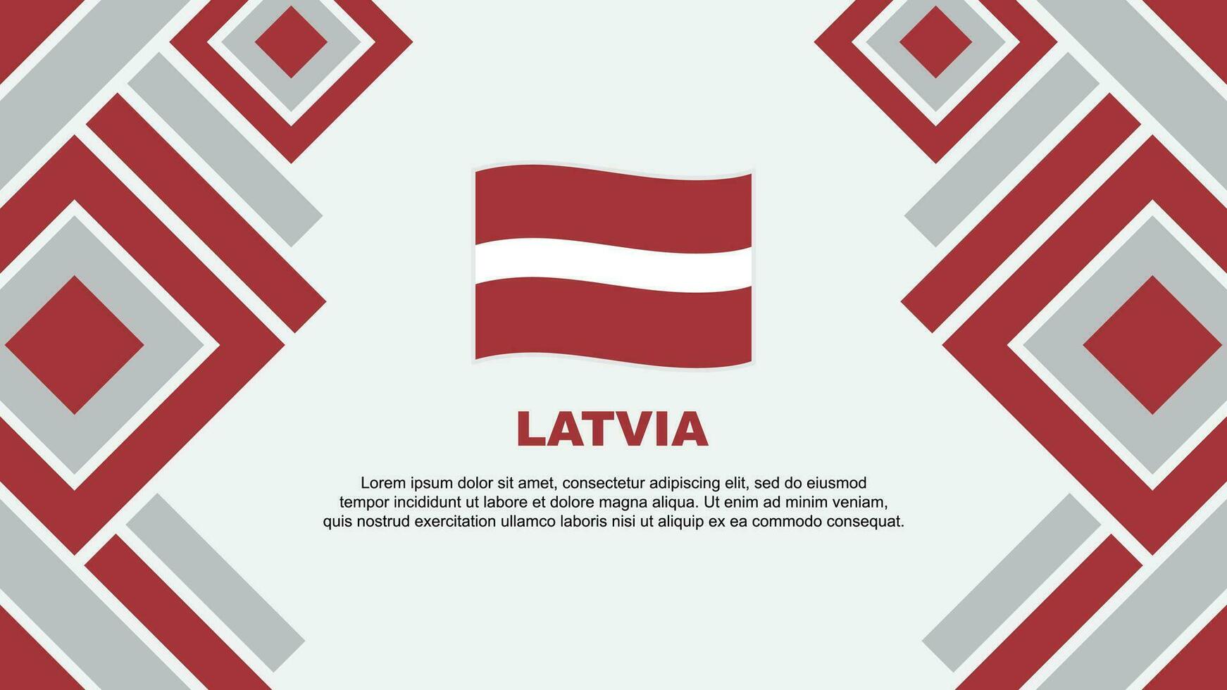 Latvia Flag Abstract Background Design Template. Latvia Independence Day Banner Wallpaper Vector Illustration. Latvia