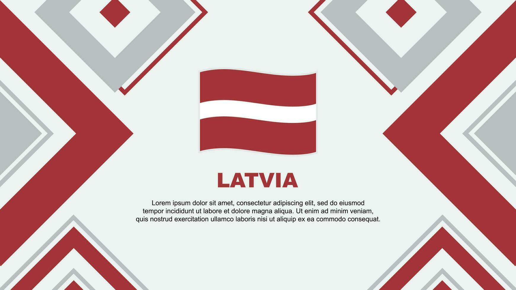 Latvia Flag Abstract Background Design Template. Latvia Independence Day Banner Wallpaper Vector Illustration. Latvia Independence Day