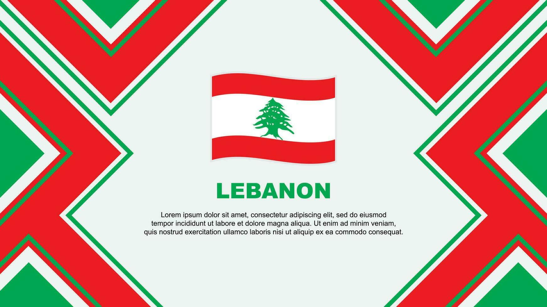 Lebanon Flag Abstract Background Design Template. Lebanon Independence Day Banner Wallpaper Vector Illustration. Lebanon Vector
