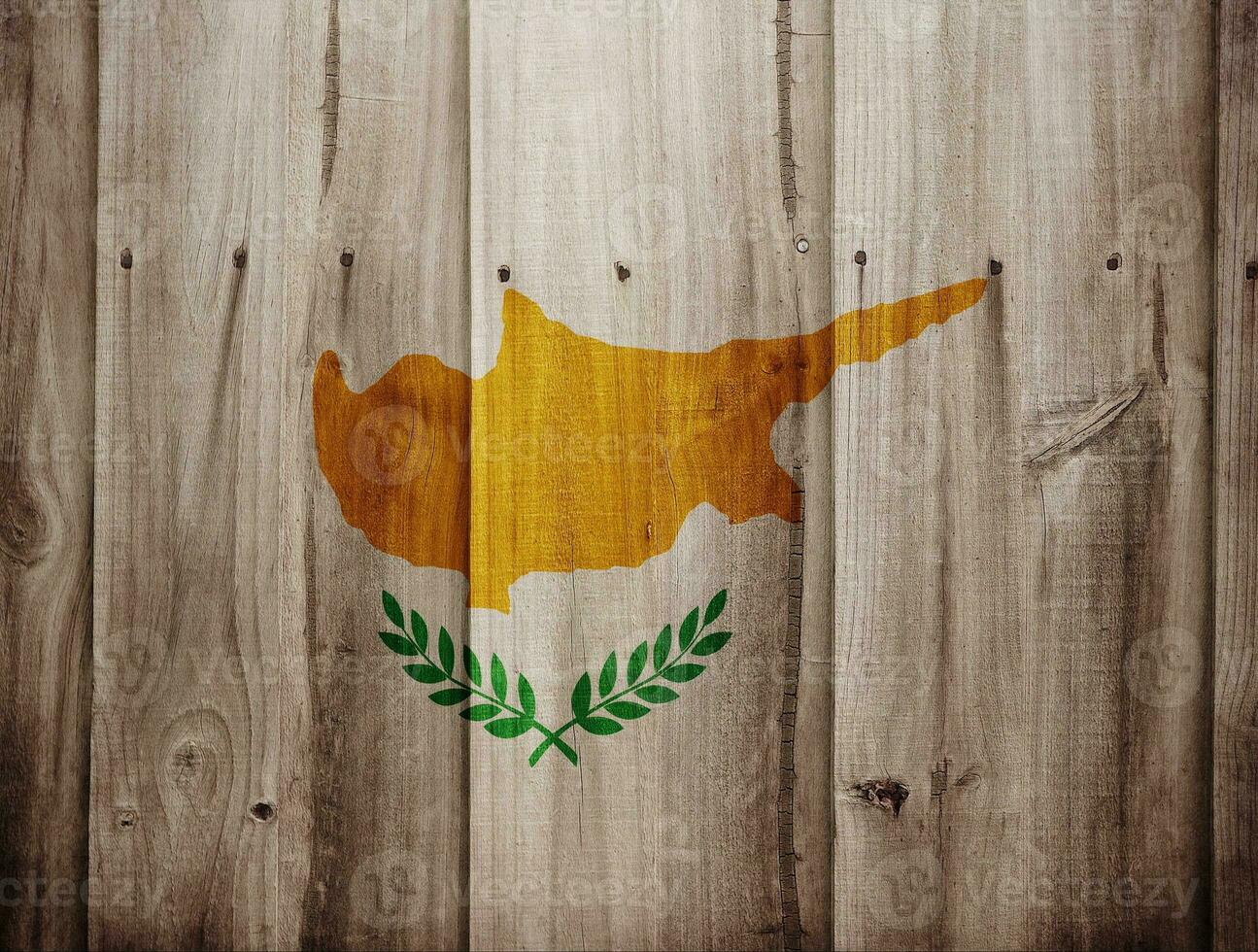 wooden texture with flag photo