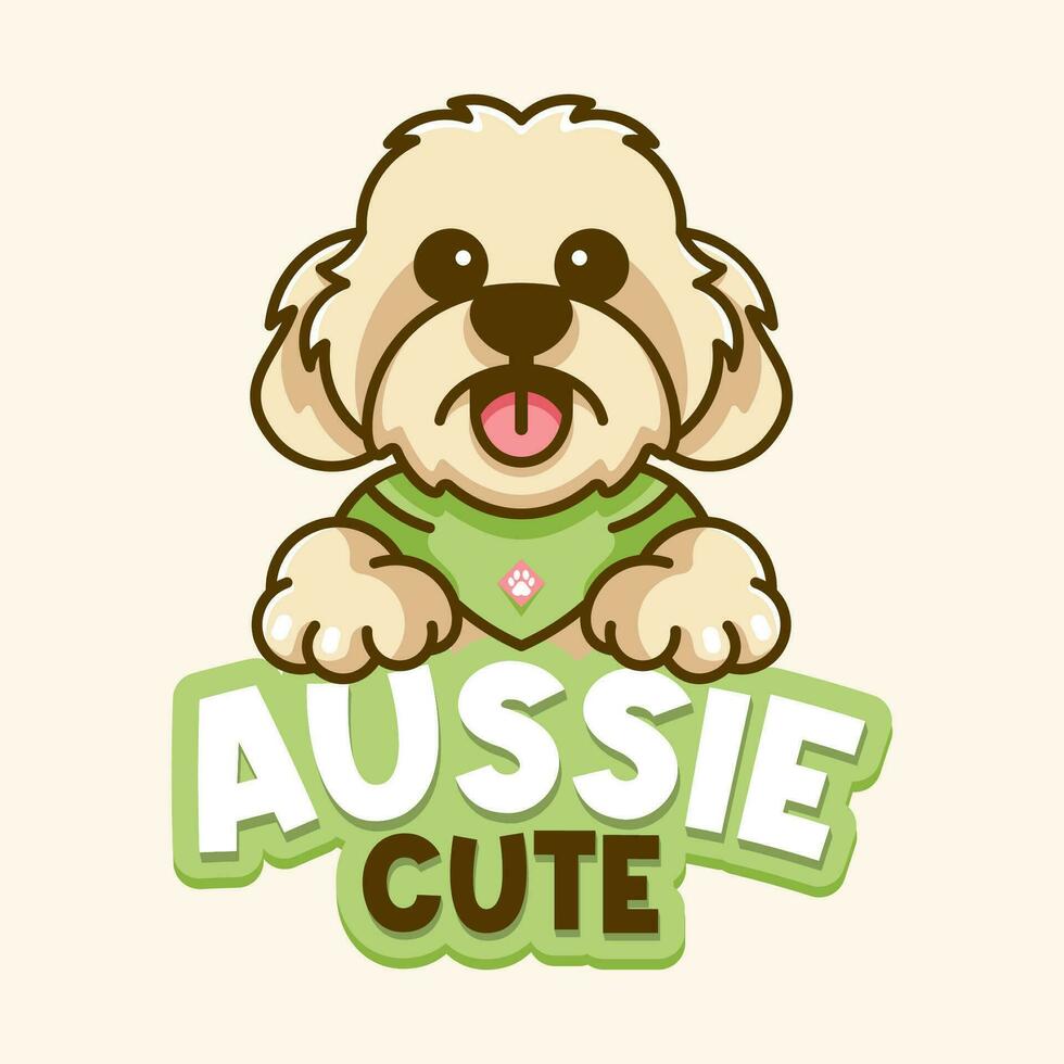 Cute dog logo vector