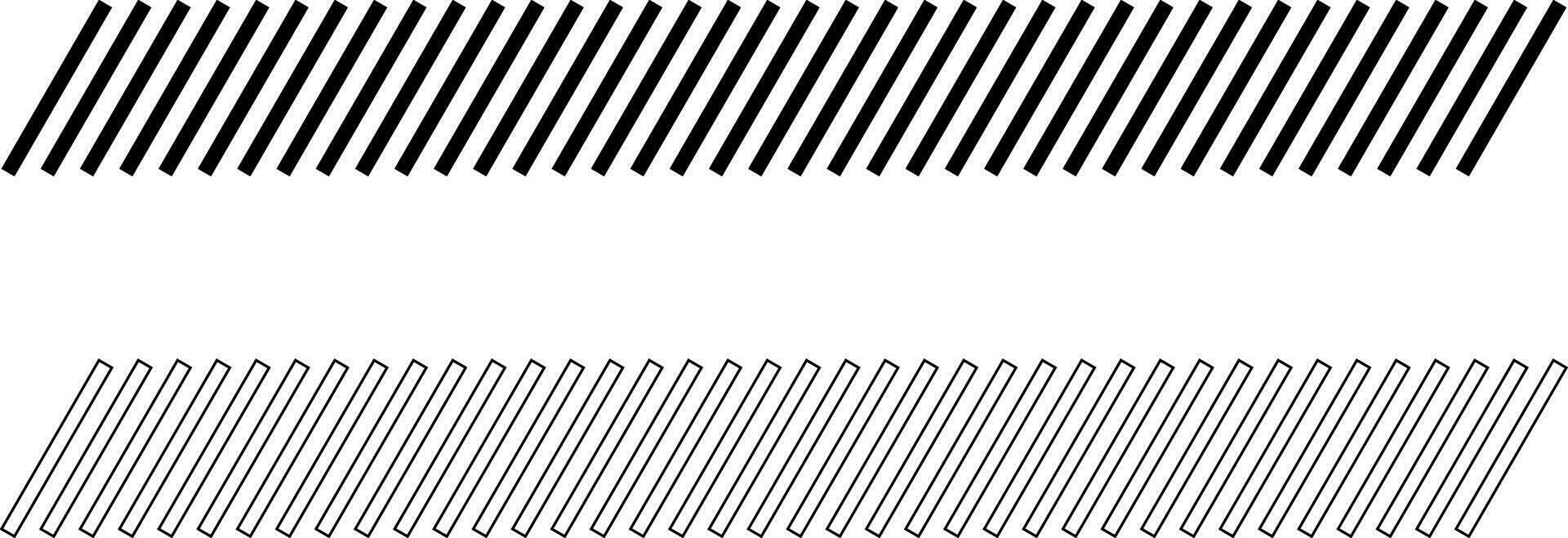 contorno silueta barra oblicua línea frontera vector