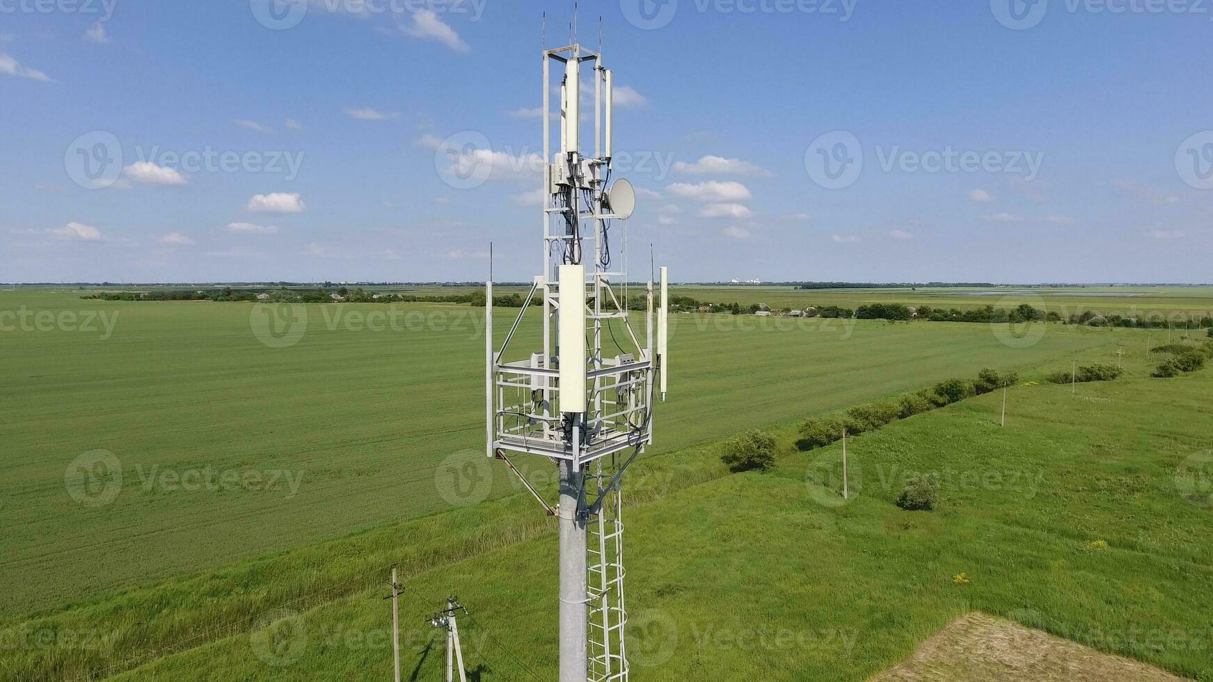 Cellular tower. Equipment for relaying cellular and mobile signal photo