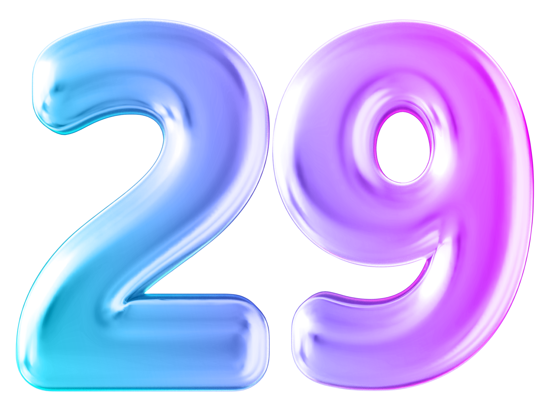 degradado 3d número 29 36304518 PNG