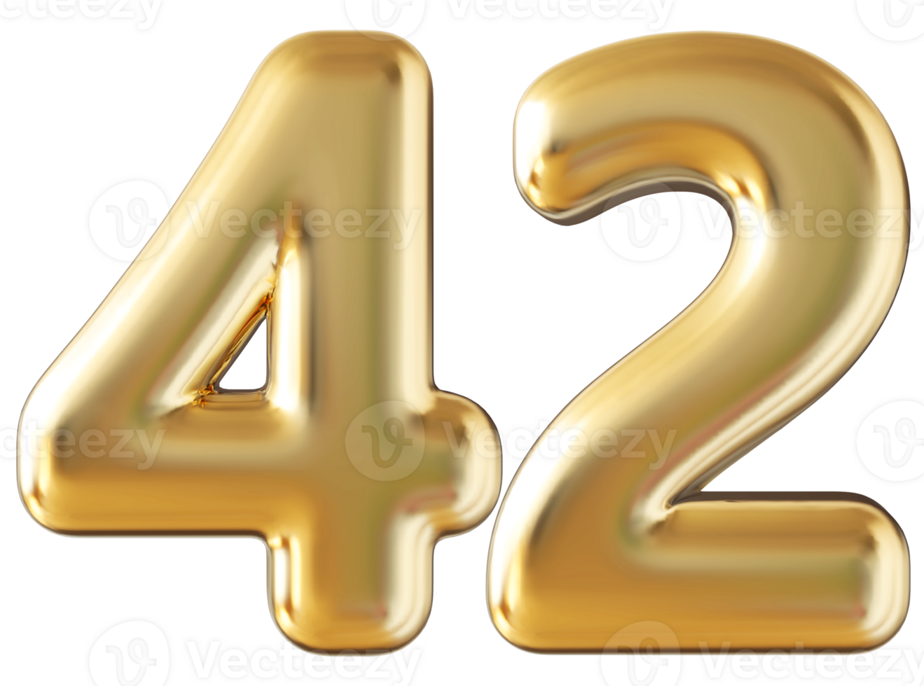 Gold 3d number 42 36304535 PNG Gold 3d number 42 36304535 PNG