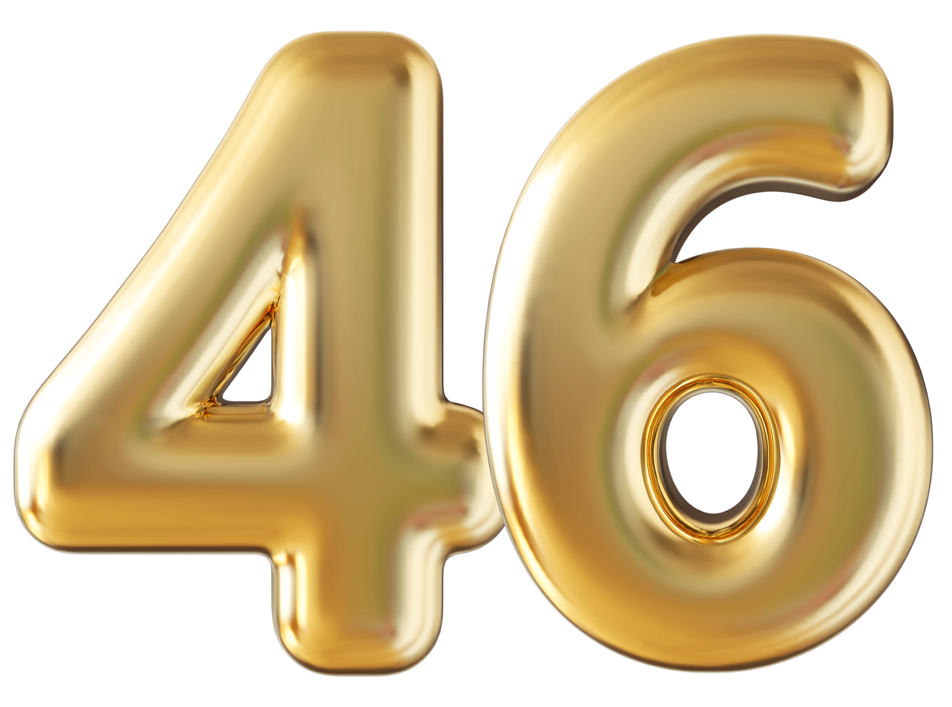 Gold 3d number 46 36304591 PNG Gold 3d number 46 36304591 PNG