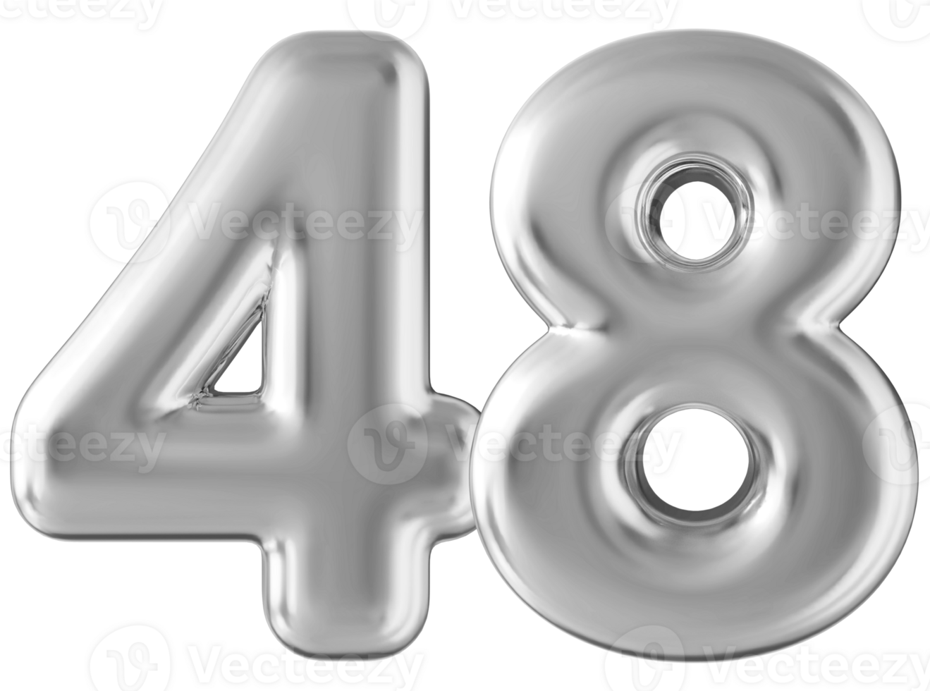 argento 3d numero 48 png